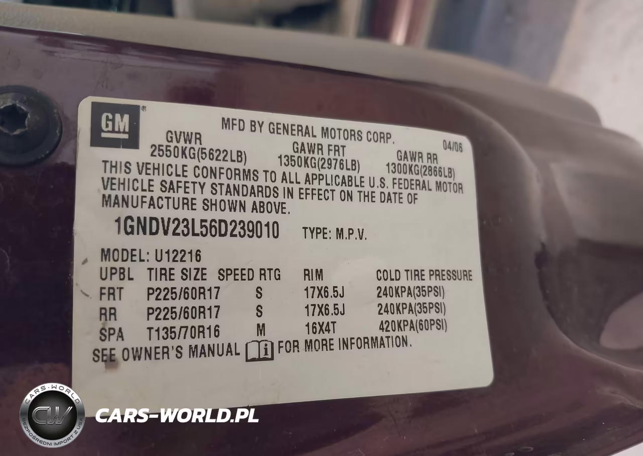 2006 Chevrolet Uplander Ls Fleet VIN:1GNDV23L56D239010 - 9