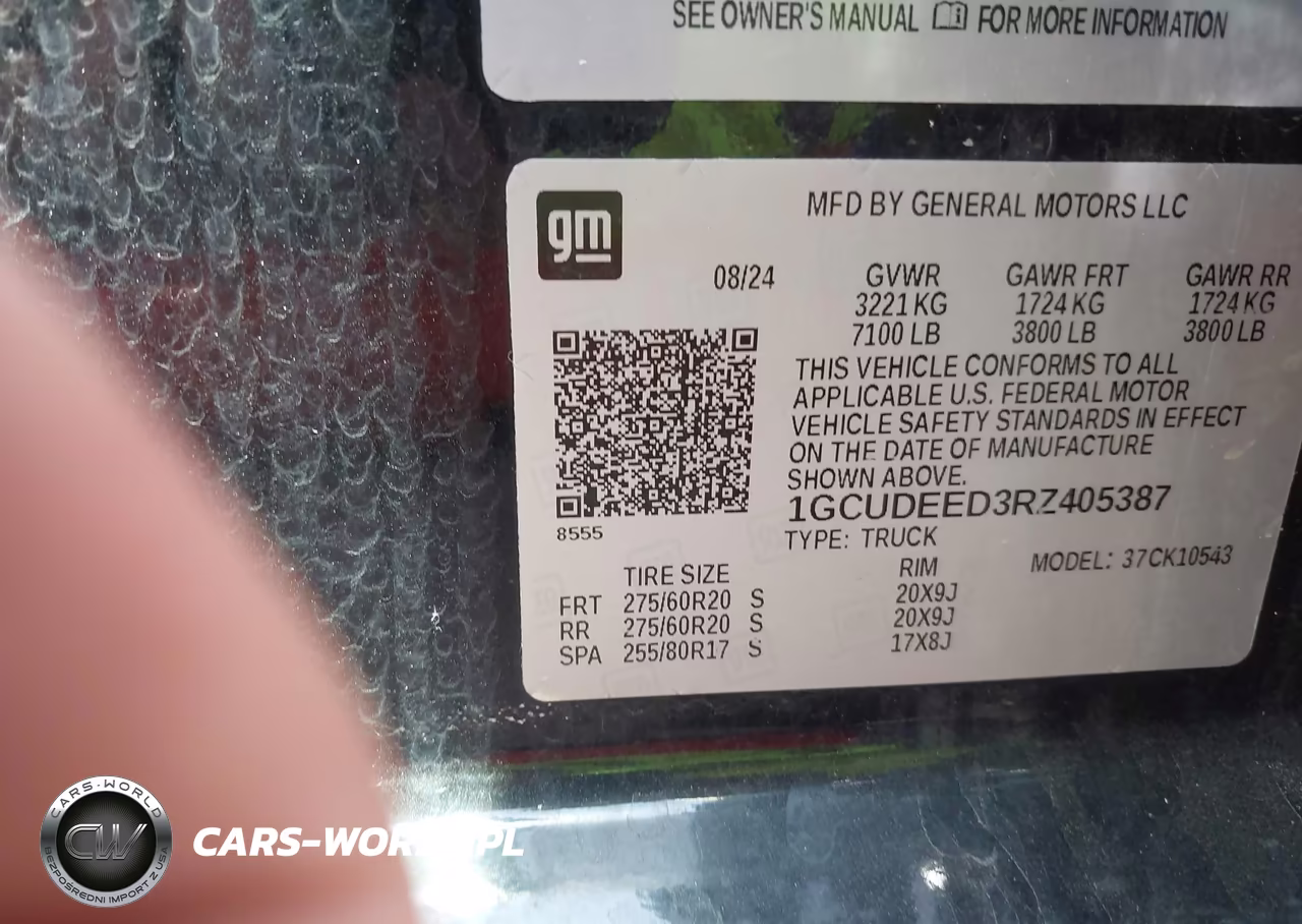 2024 Chevrolet Silverado 1500 4Wd Short Bed Rst VIN:1GCUDEED3RZ405387 - 9