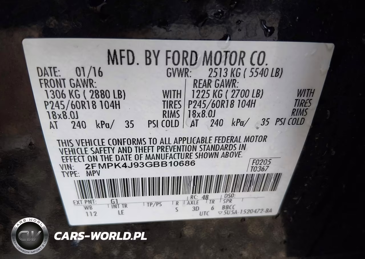 2016 Ford Edge Sel VIN:2FMPK4J93GBB10686 - 9