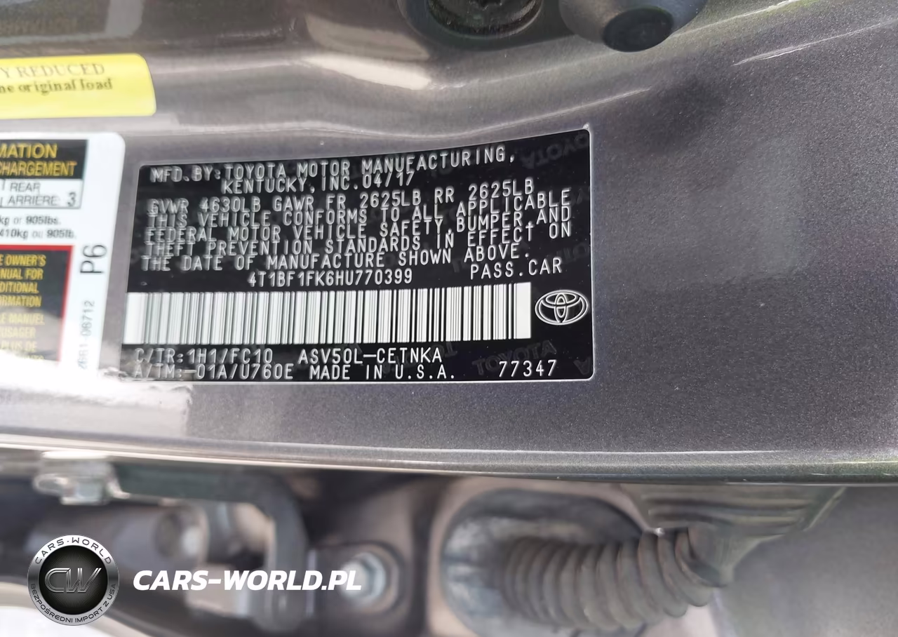2017 Toyota Camry Le VIN:4T1BF1FK6HU770399 - 9