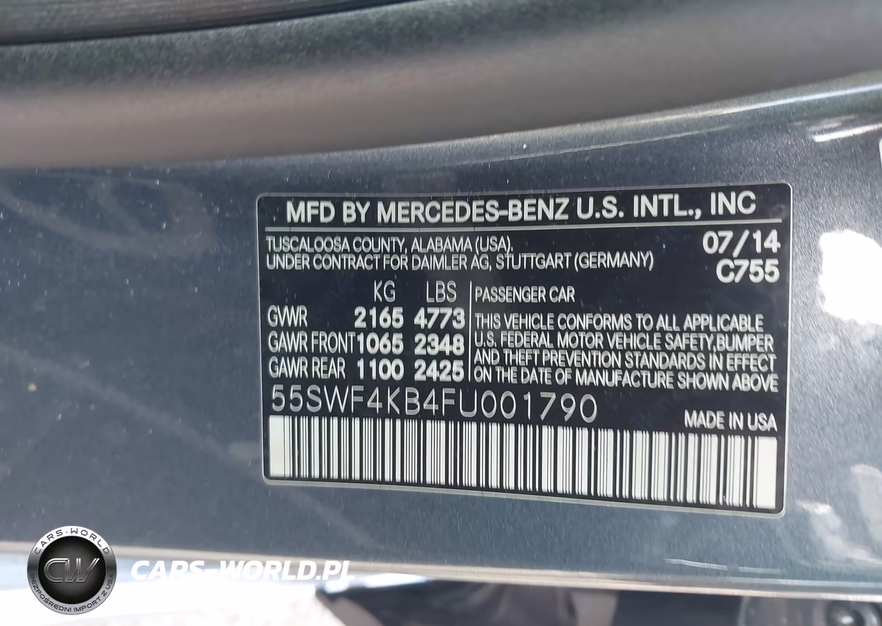 2015 Mercedes-Benz C 300 4Matic VIN:55SWF4KB4FU001790 - 9