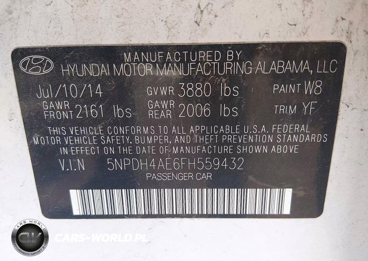 2015 Hyundai Elantra Se VIN:5NPDH4AE6FH559432 - 9