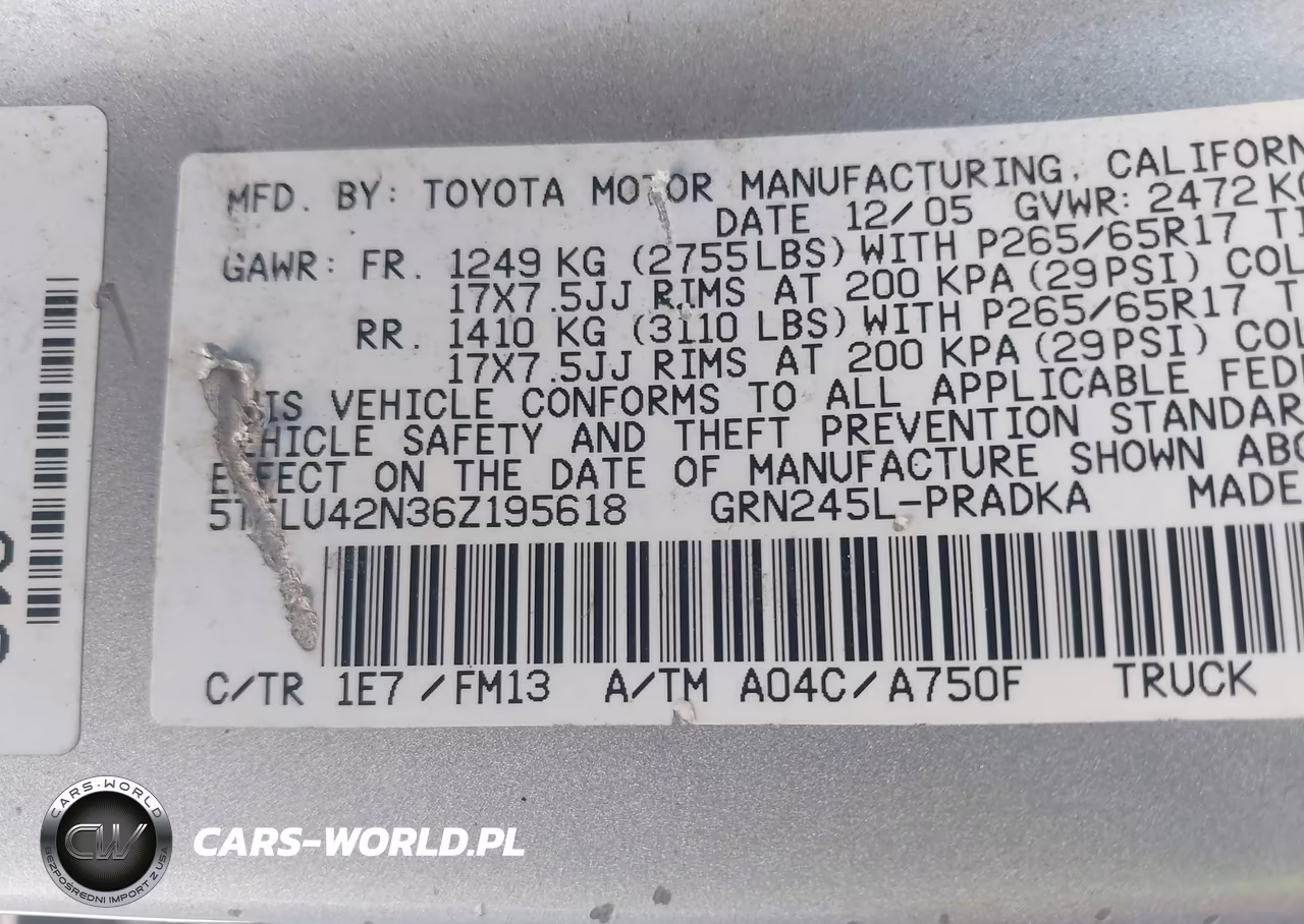 2006 Toyota Tacoma Base V6 VIN:5TELU42N36Z195618 - 9