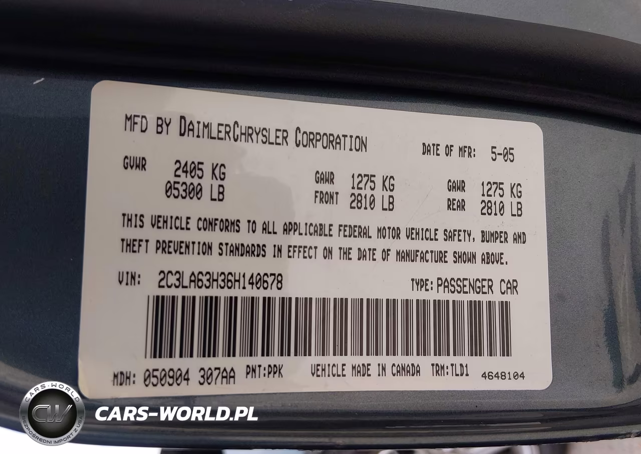 2006 Chrysler 300C VIN:2C3LA63H36H140678 - 9