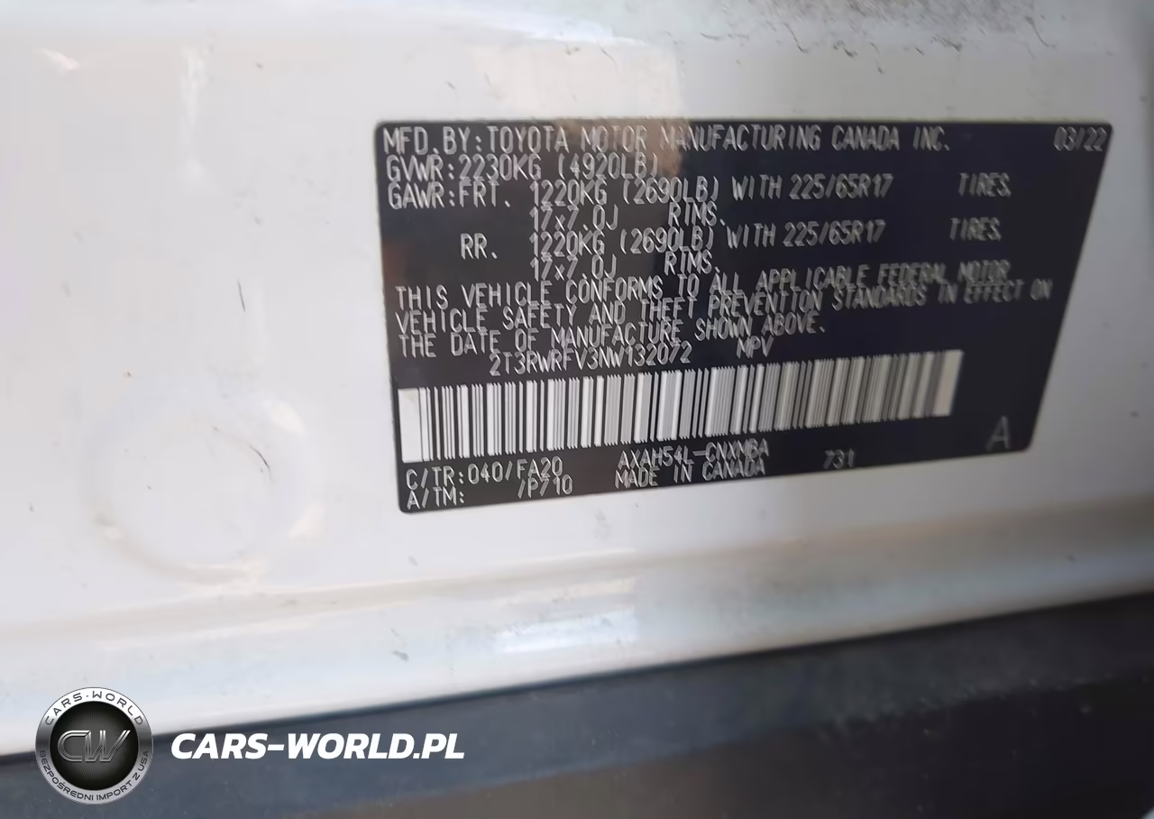 2022 Toyota Rav4 Hybrid Xle VIN:2T3RWRFV3NW132072 - 9