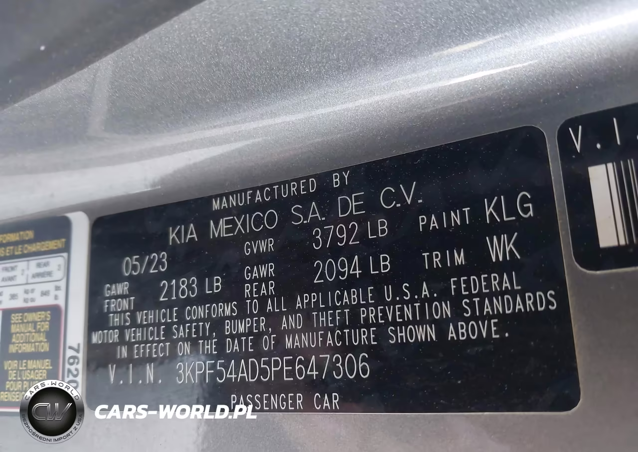 2023 Kia Forte Gt-Line VIN:3KPF54AD5PE647306 - 9
