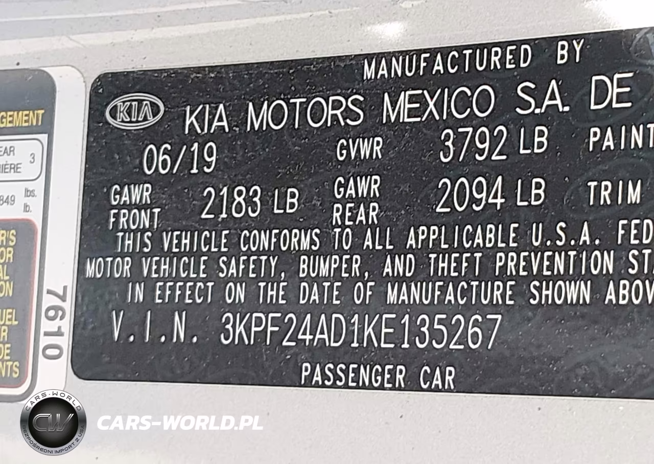 2019 Kia Forte Lxs VIN:3KPF24AD1KE135267 - 9