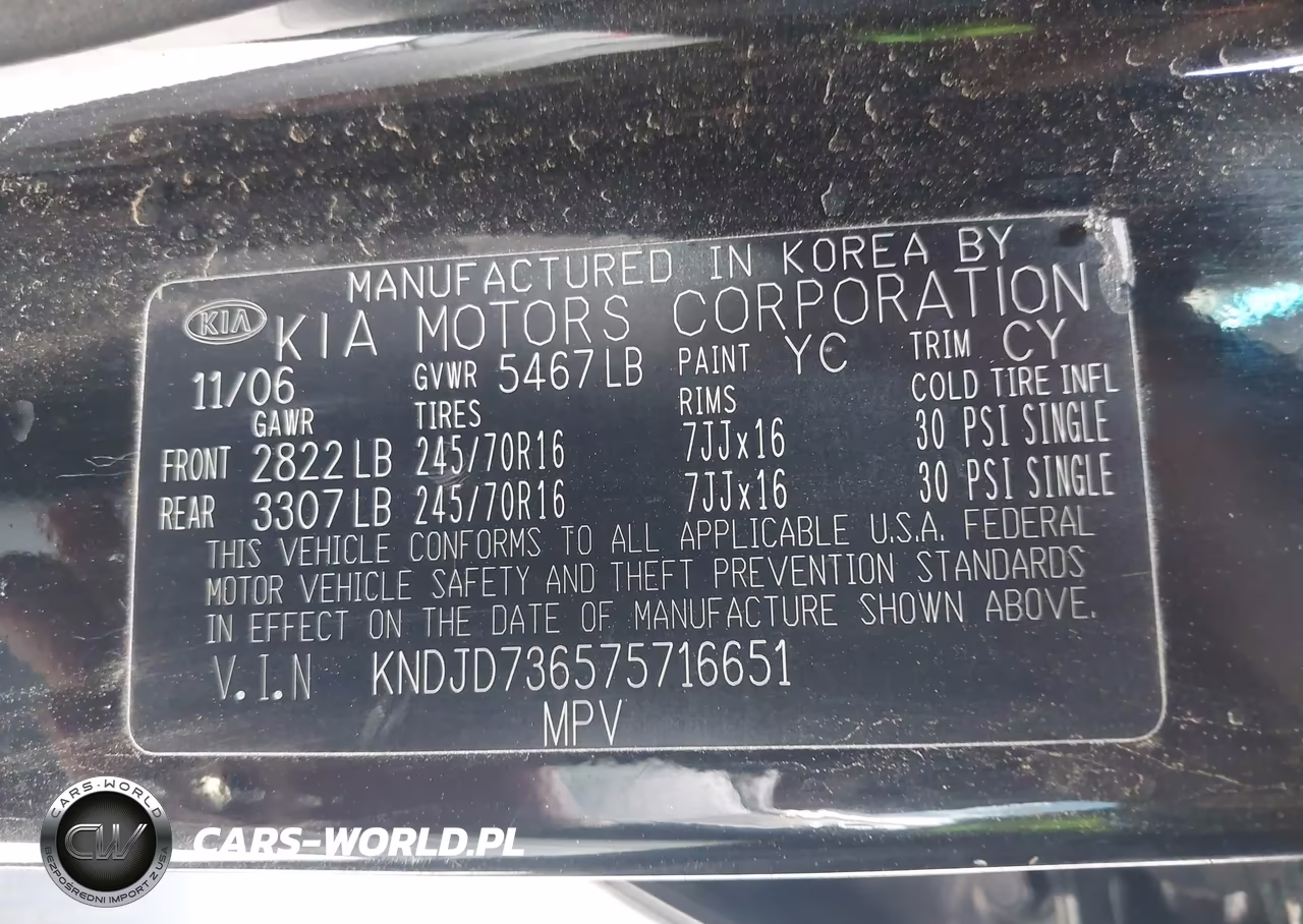 2007 Kia Sorento Ex VIN:KNDJD736575716651 - 9