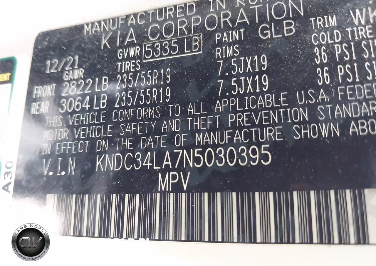 2022 Kia Ev6 Wind VIN:KNDC34LA7N5030395 - 9