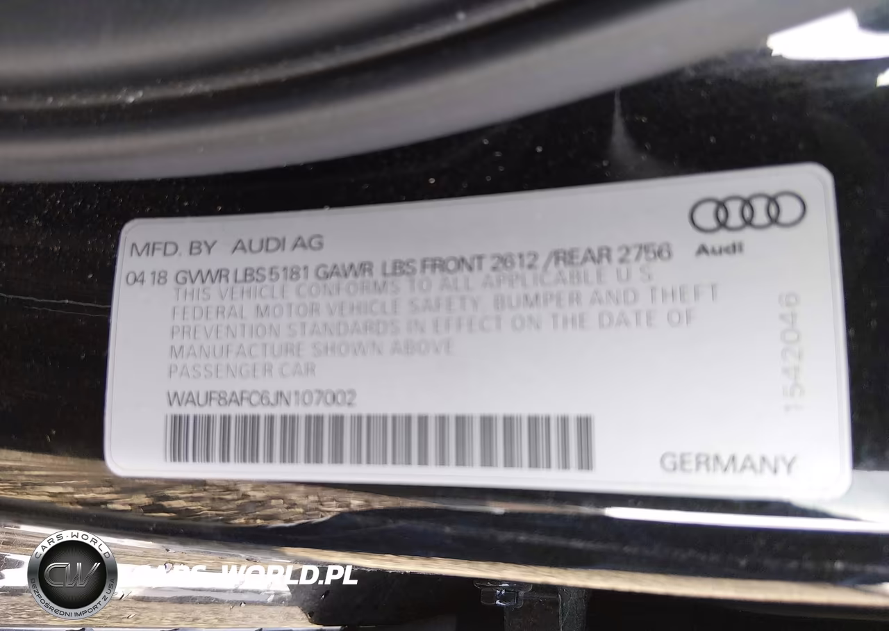 2018 Audi A6 2.0T Premium-2.0T Sport VIN:WAUF8AFC6JN107002 - 9