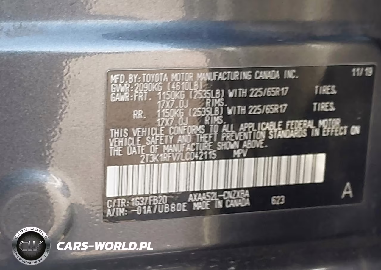2020 Toyota Rav4 Le VIN:2T3K1RFV7LC042115 - 9