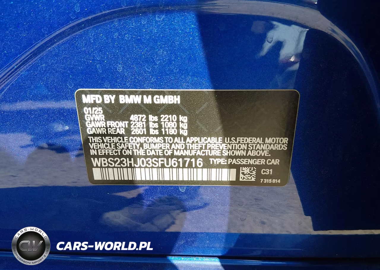 2025 BMW M3 Competition VIN:WBS23HJ03SFU61716 - 9