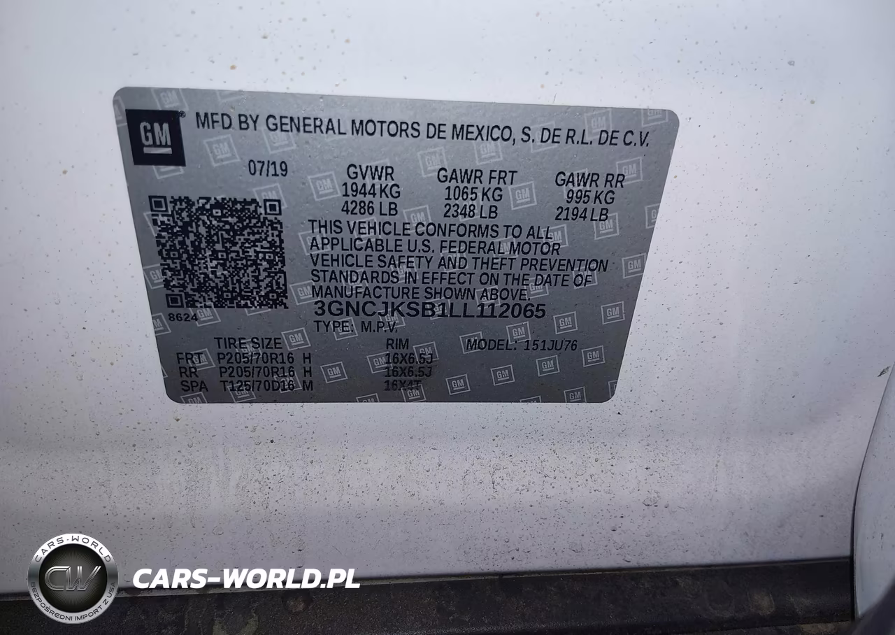 2020 Chevrolet Trax Fwd Ls VIN:3GNCJKSB1LL112065 - 9