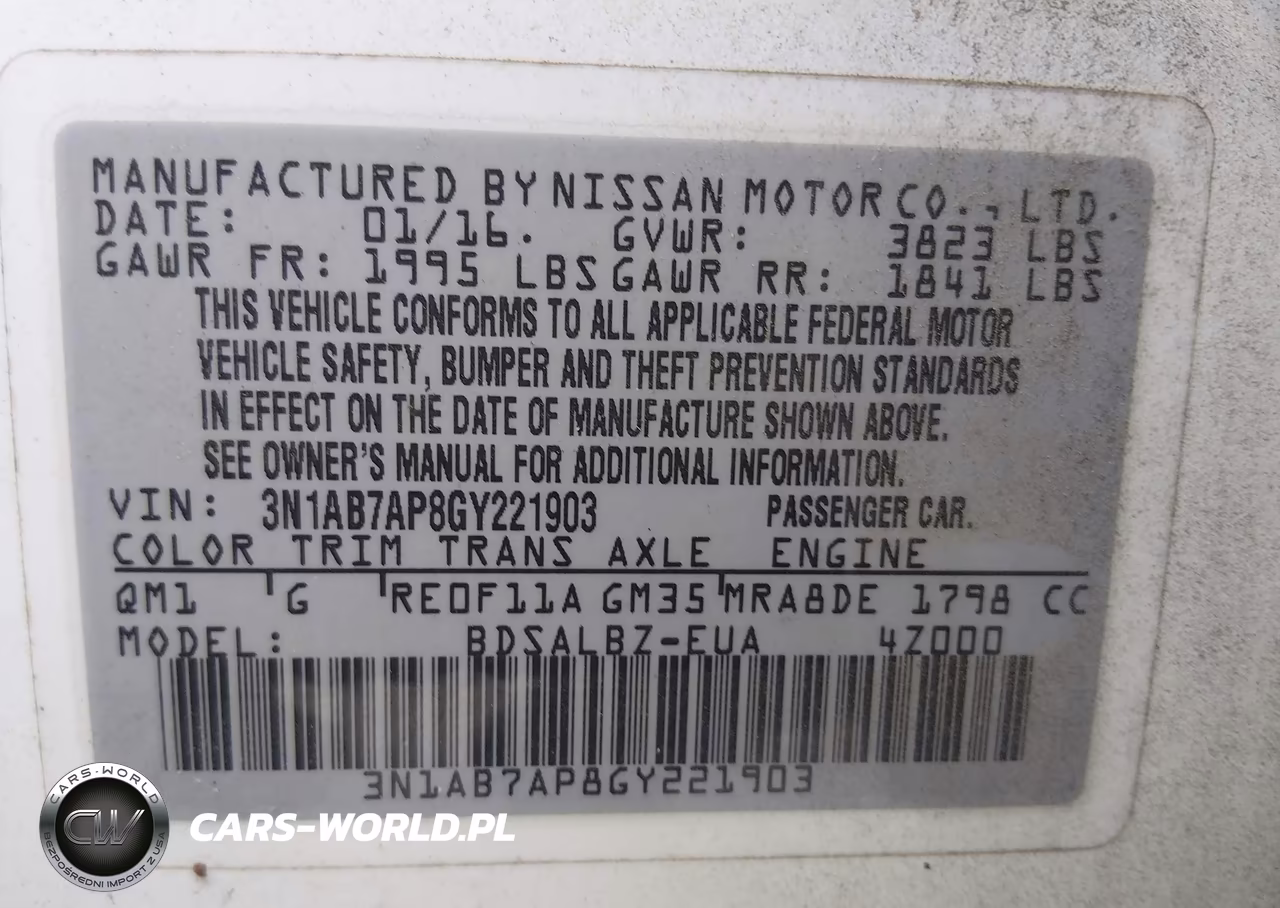 2016 Nissan Sentra Fe+ S-S-Sl-Sr-Sv VIN:3N1AB7AP8GY221903 - 9