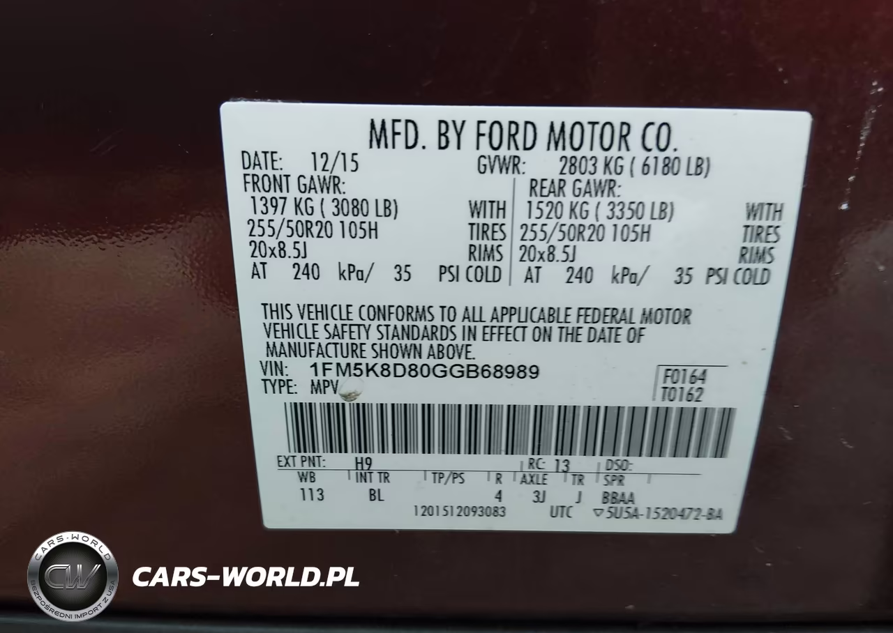 2016 Ford Explorer Xlt VIN:1FM5K8D80GGB68989 - 9