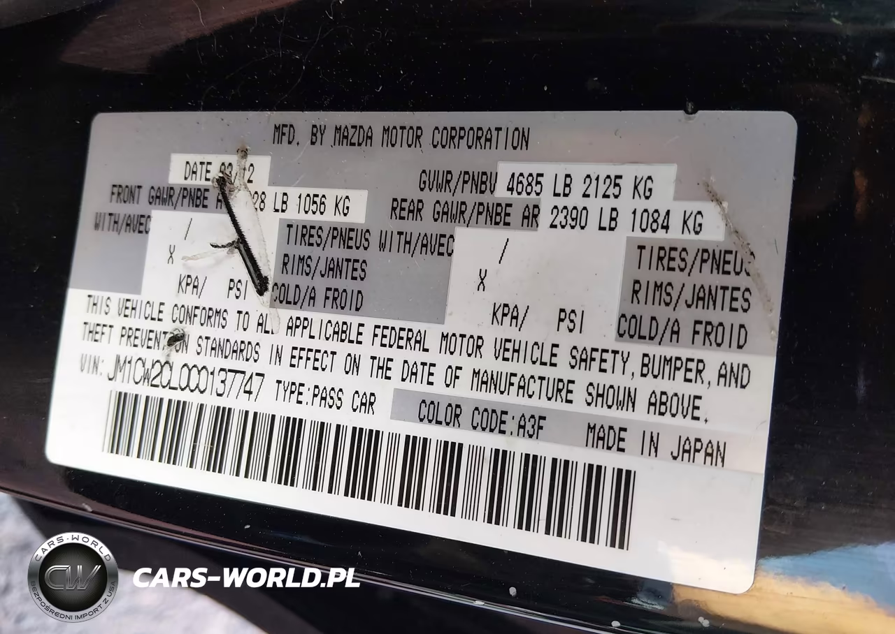 2012 Mazda Mazda5 Touring VIN:JM1CW2CL0C0137747 - 9
