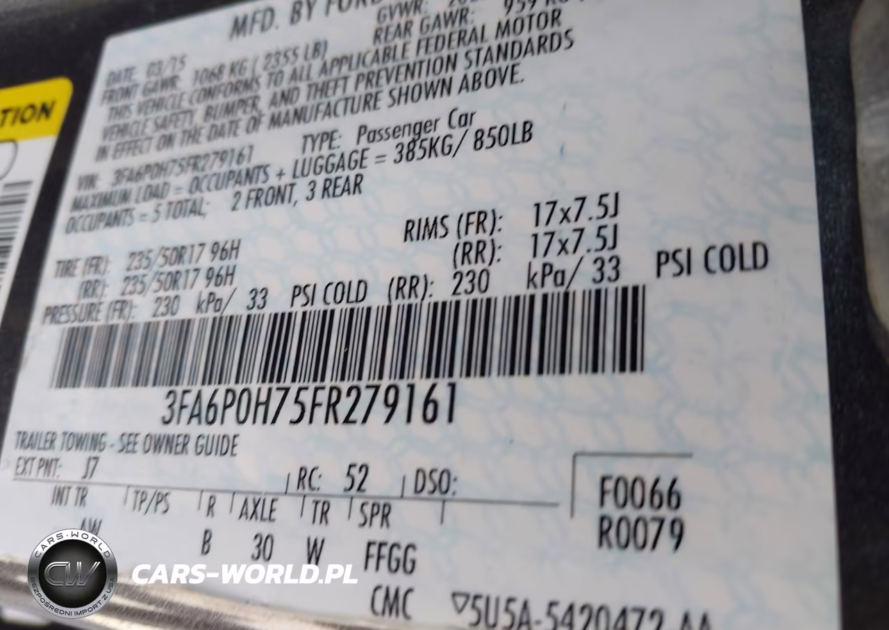 2015 Ford Fusion Se VIN:3FA6P0H75FR279161 - 9
