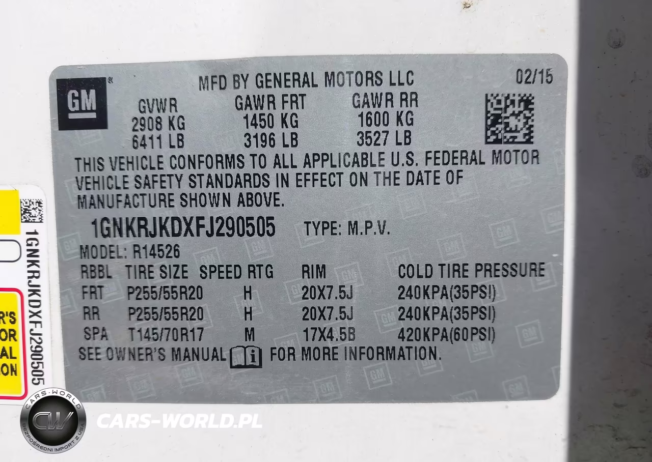 2015 Chevrolet Traverse Ltz VIN:1GNKRJKDXFJ290505 - 9