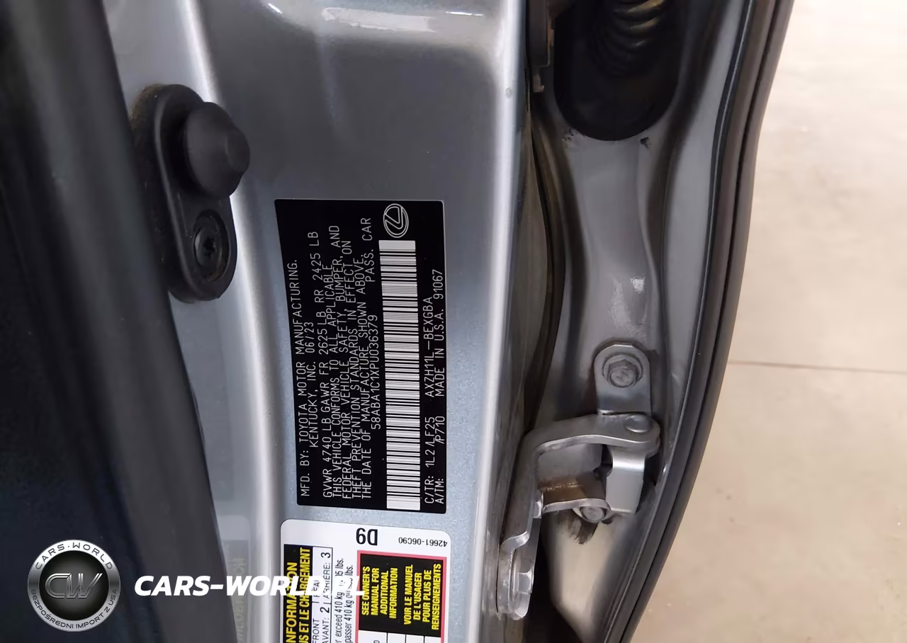 2023 Lexus Es 300H F Sport Handling VIN:58ABA1C1XPU036379 - 9