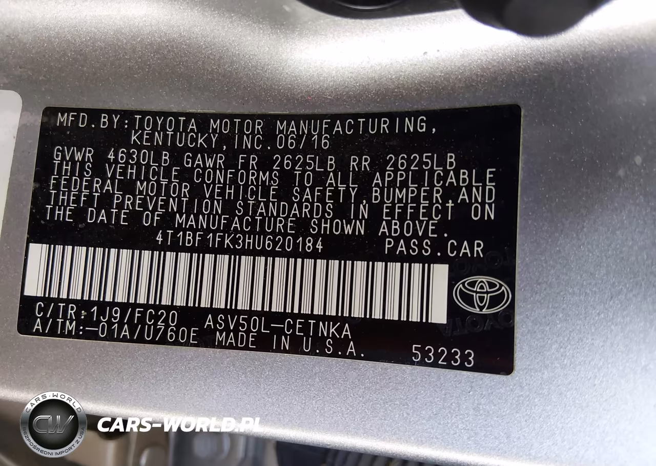2017 Toyota Camry Le VIN:4T1BF1FK3HU620184 - 9