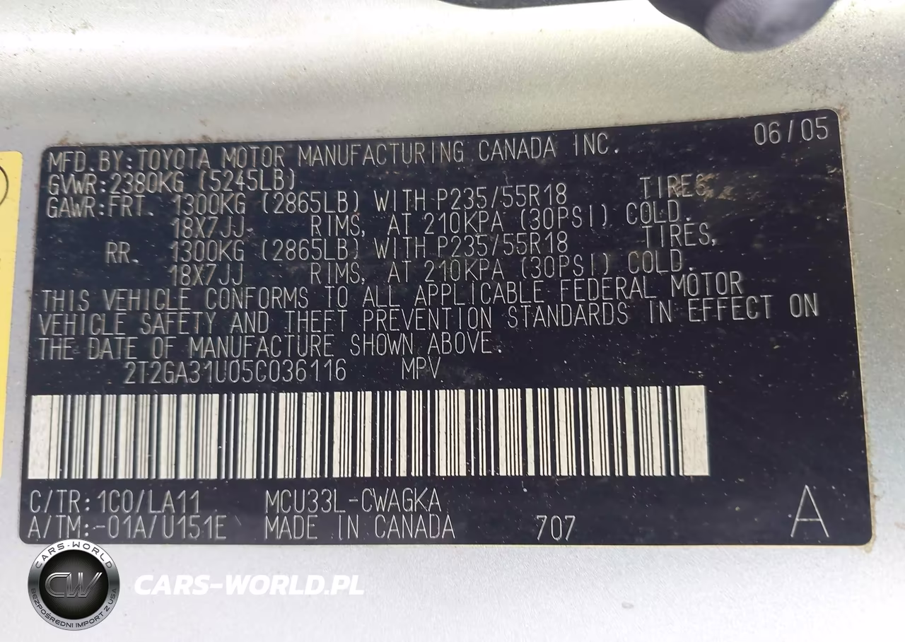2005 Lexus Rx 330 VIN:2T2GA31U05C036116 - 9