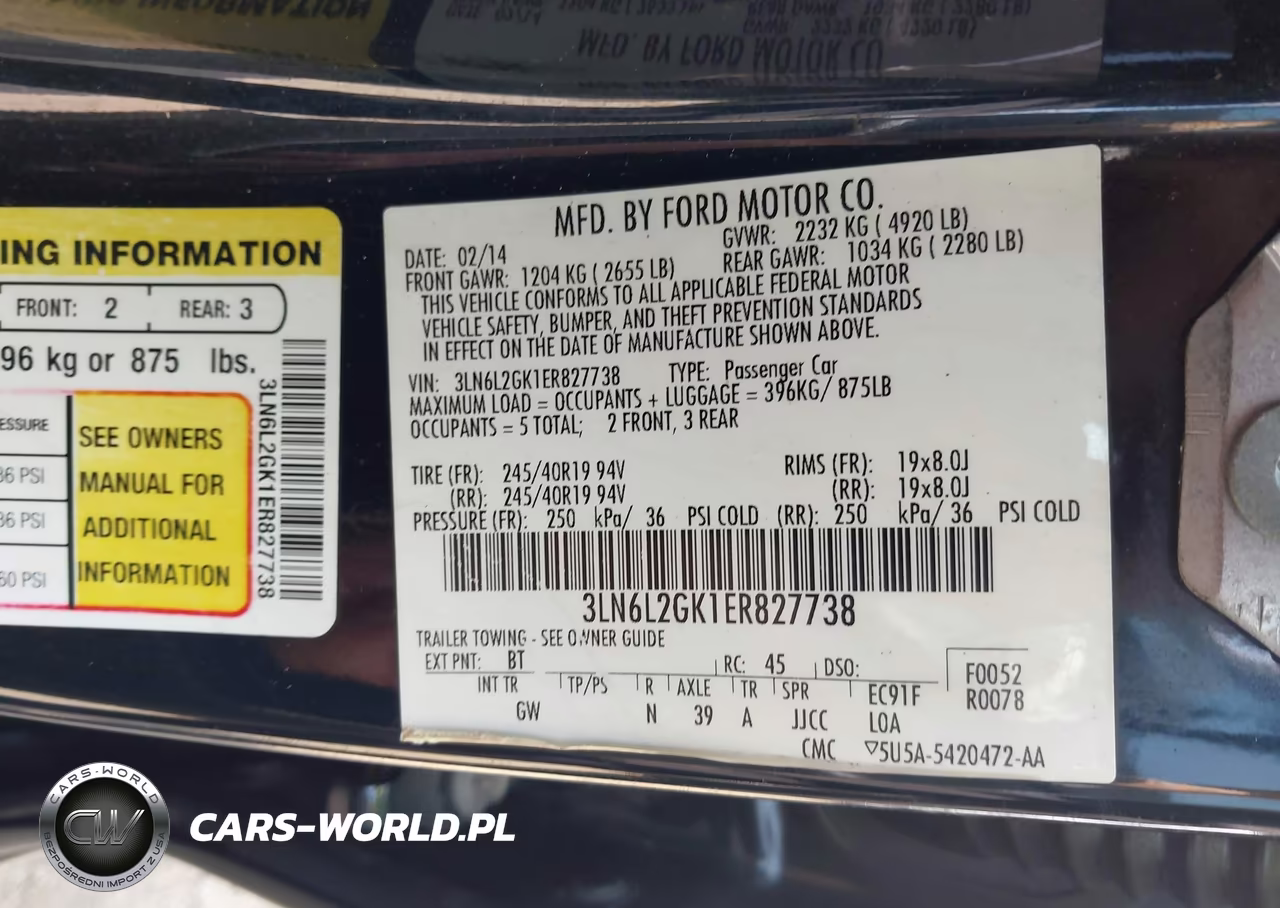 2014 Lincoln Mkz VIN:3LN6L2GK1ER827738 - 9