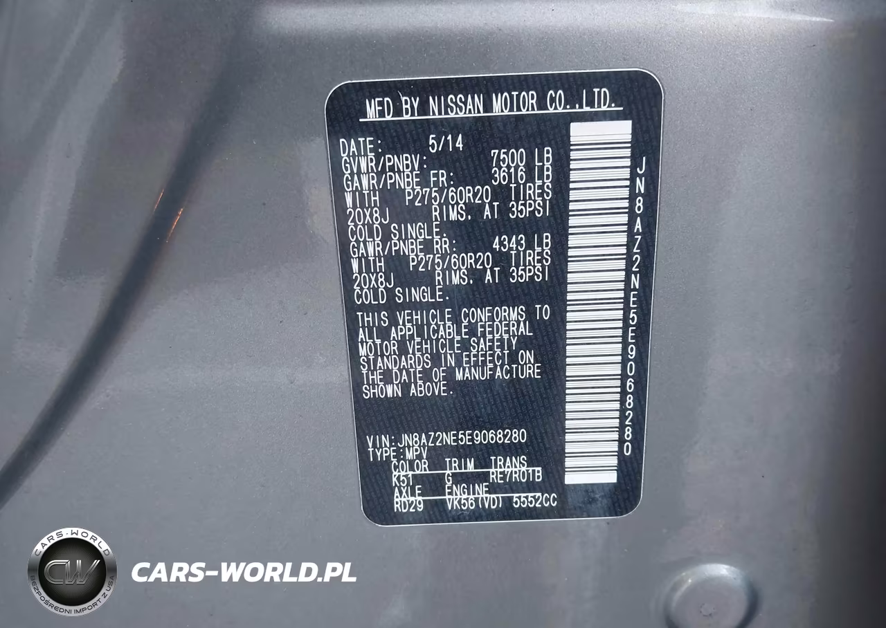 2014 Infiniti Qx80 VIN:JN8AZ2NE5E9068280 - 9