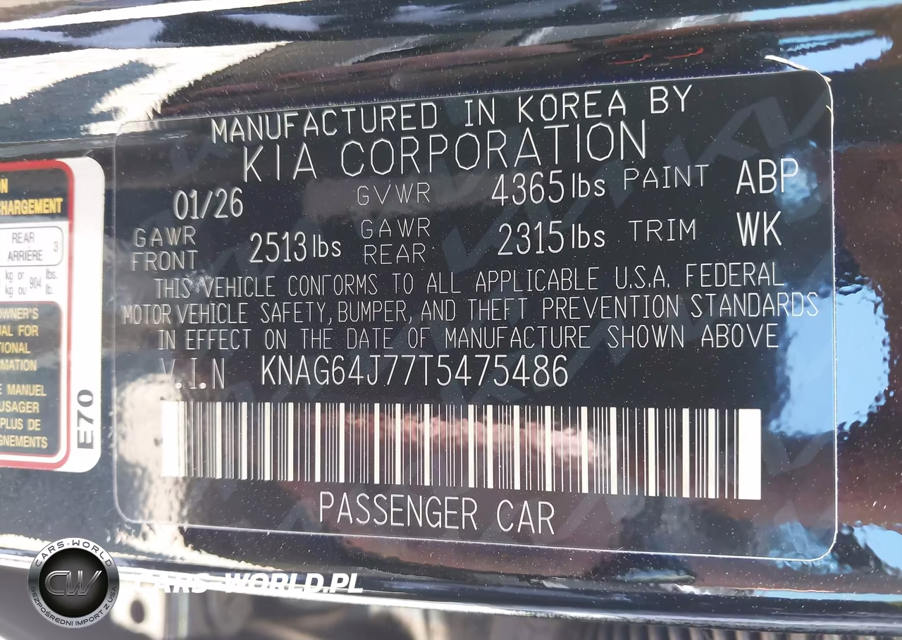 2026 Kia K5 Gt-Line Fwd VIN:KNAG64J77T5475486 - 9