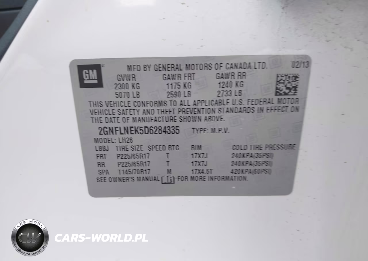 2013 Chevrolet Equinox 2Lt VIN:2GNFLNEK5D6284335 - 9