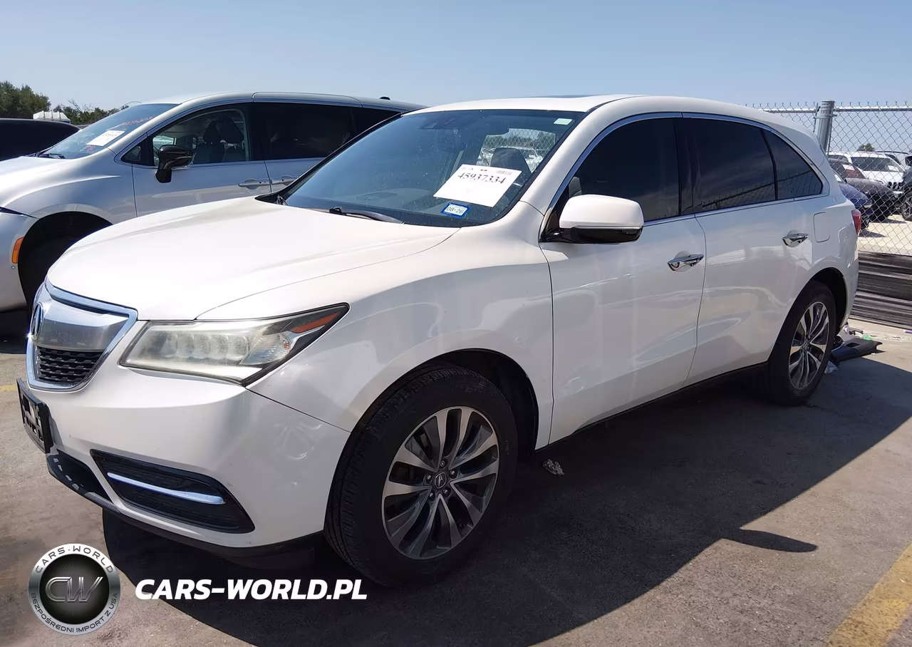 2015 Acura Mdx Technology Package VIN:5FRYD3H41FB012800 - 2