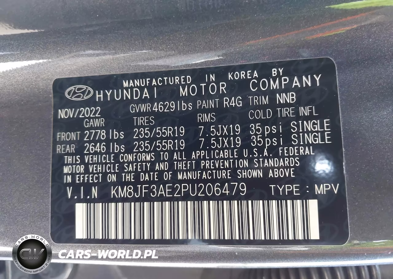 2023 Hyundai Tucson Xrt VIN:KM8JF3AE2PU206479 - 9