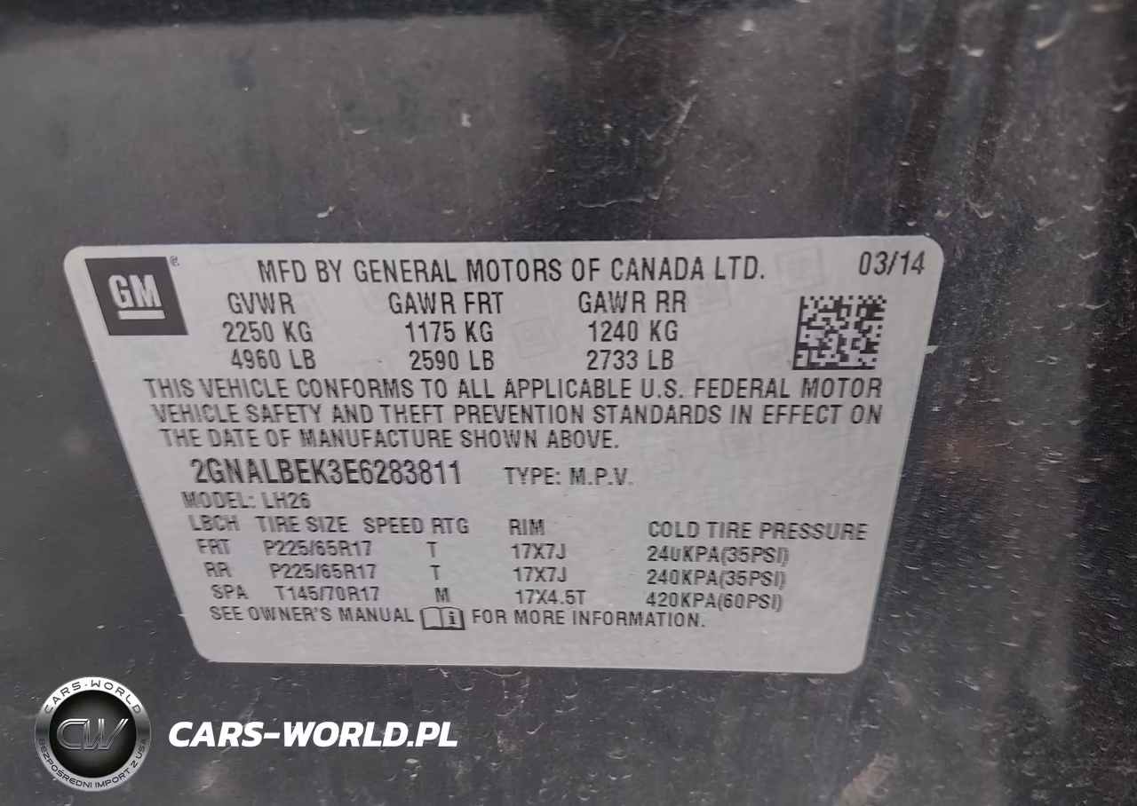 2014 Chevrolet Equinox Lt VIN:2GNALBEK3E6283811 - 9