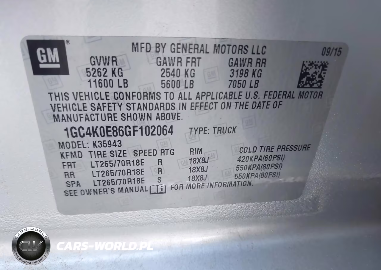 2016 Chevrolet Silverado 3500Hd Ltz VIN:1GC4K0E86GF102064 - 8