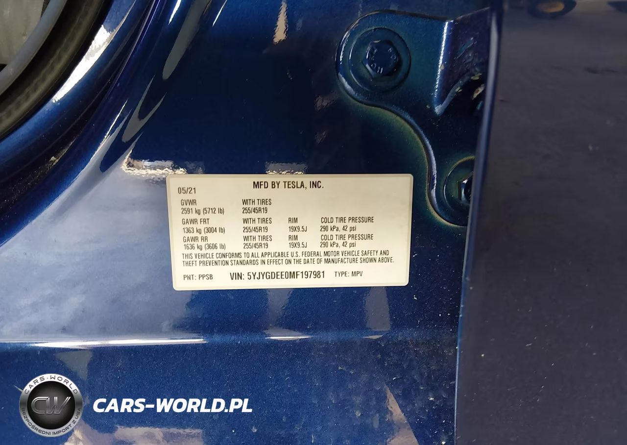 2021 Tesla Model Y Long Range Dual Motor All-Wheel Drive VIN:5YJYGDEE0MF197981 - 9