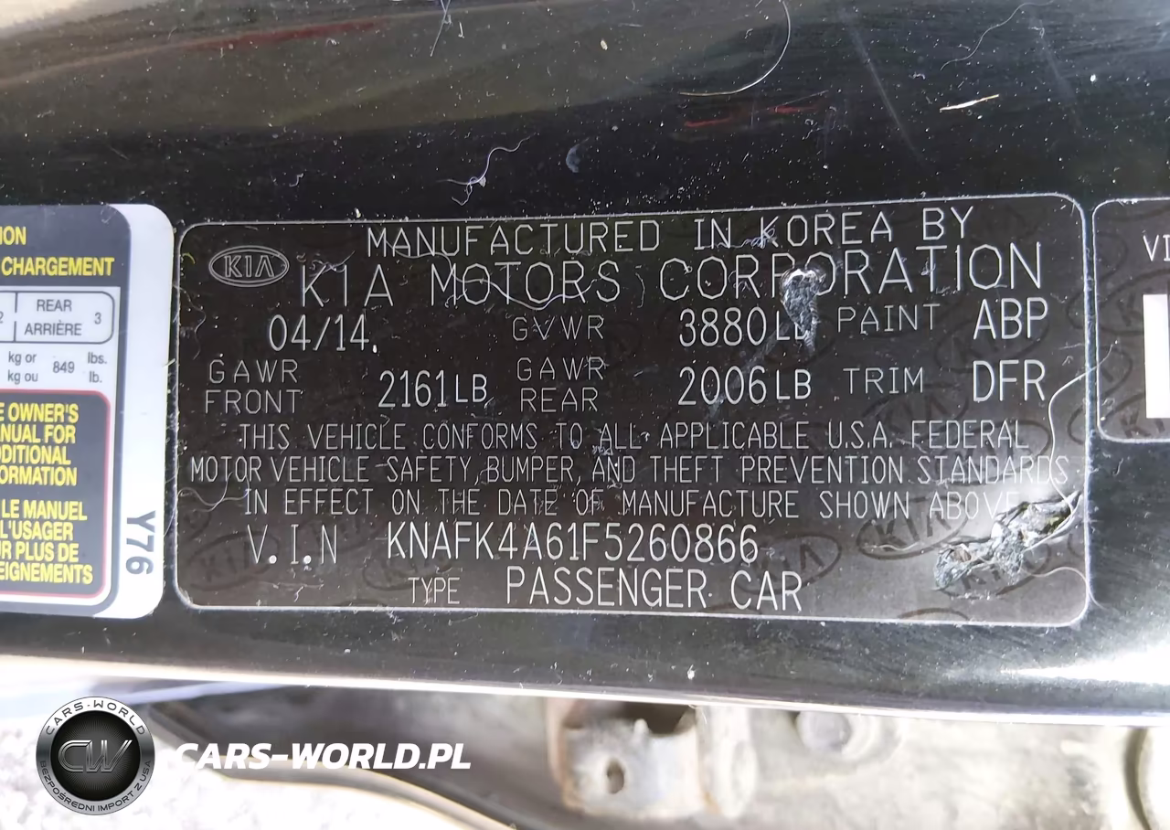 2015 Kia Forte Lx VIN:KNAFK4A61F5260866 - 9