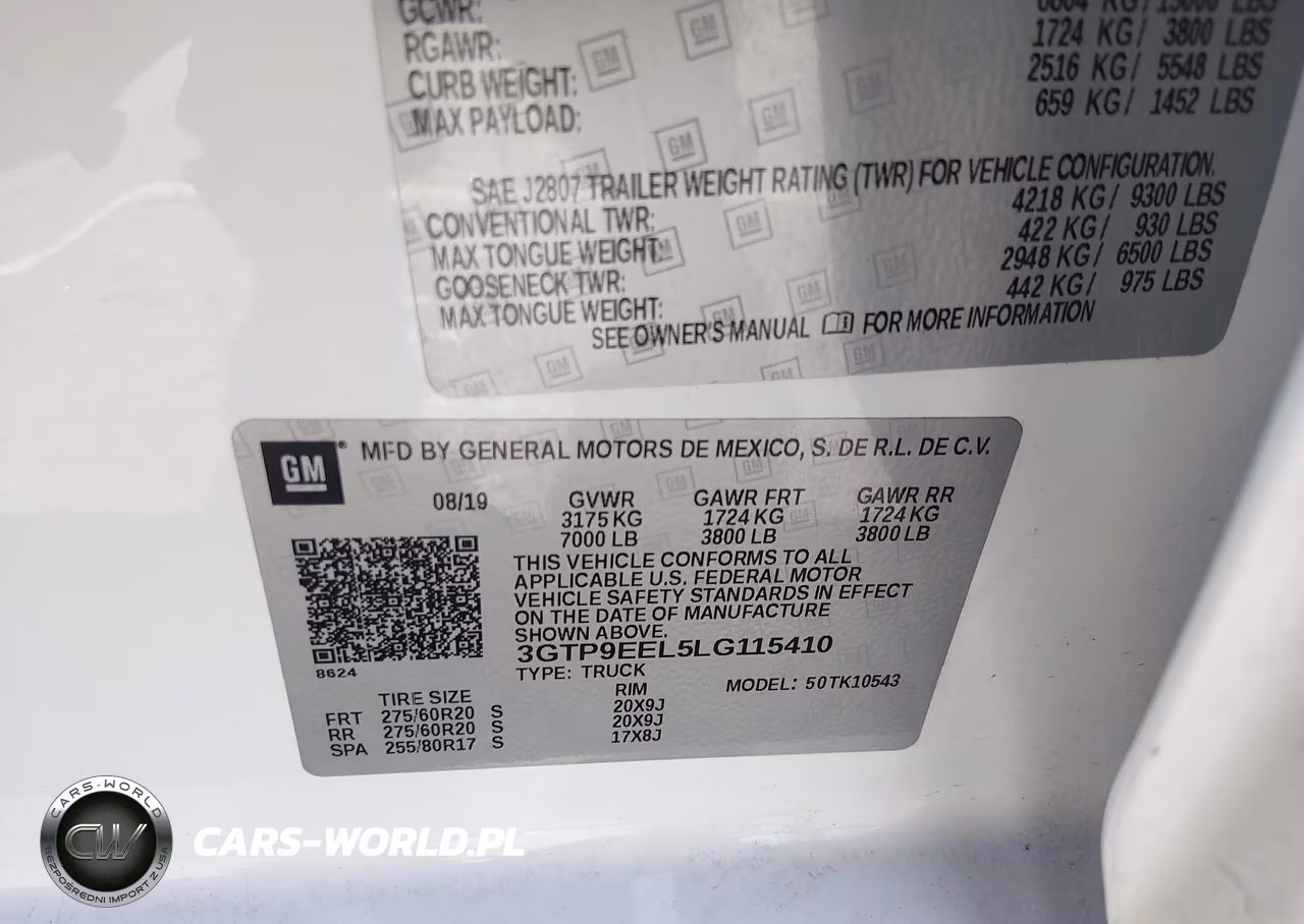 2020 GMC Sierra 1500 4Wd Short Box At4 VIN:3GTP9EEL5LG115410 - 9