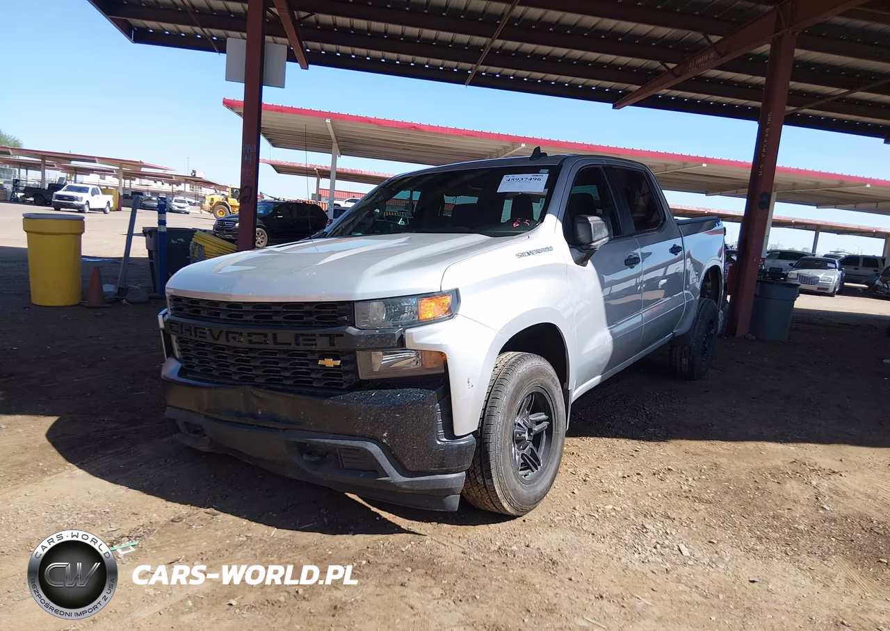 2021 Chevrolet Silverado 1500 4Wd Short Bed Wt VIN:1GCUYAEF6MZ312600 - 2