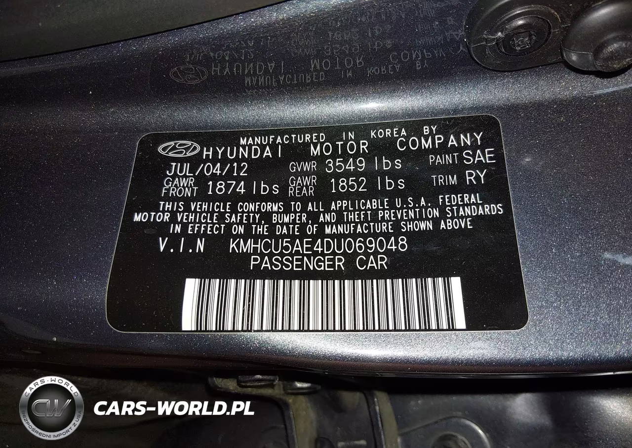 2013 Hyundai Accent Se VIN:KMHCU5AE4DU069048 - 9