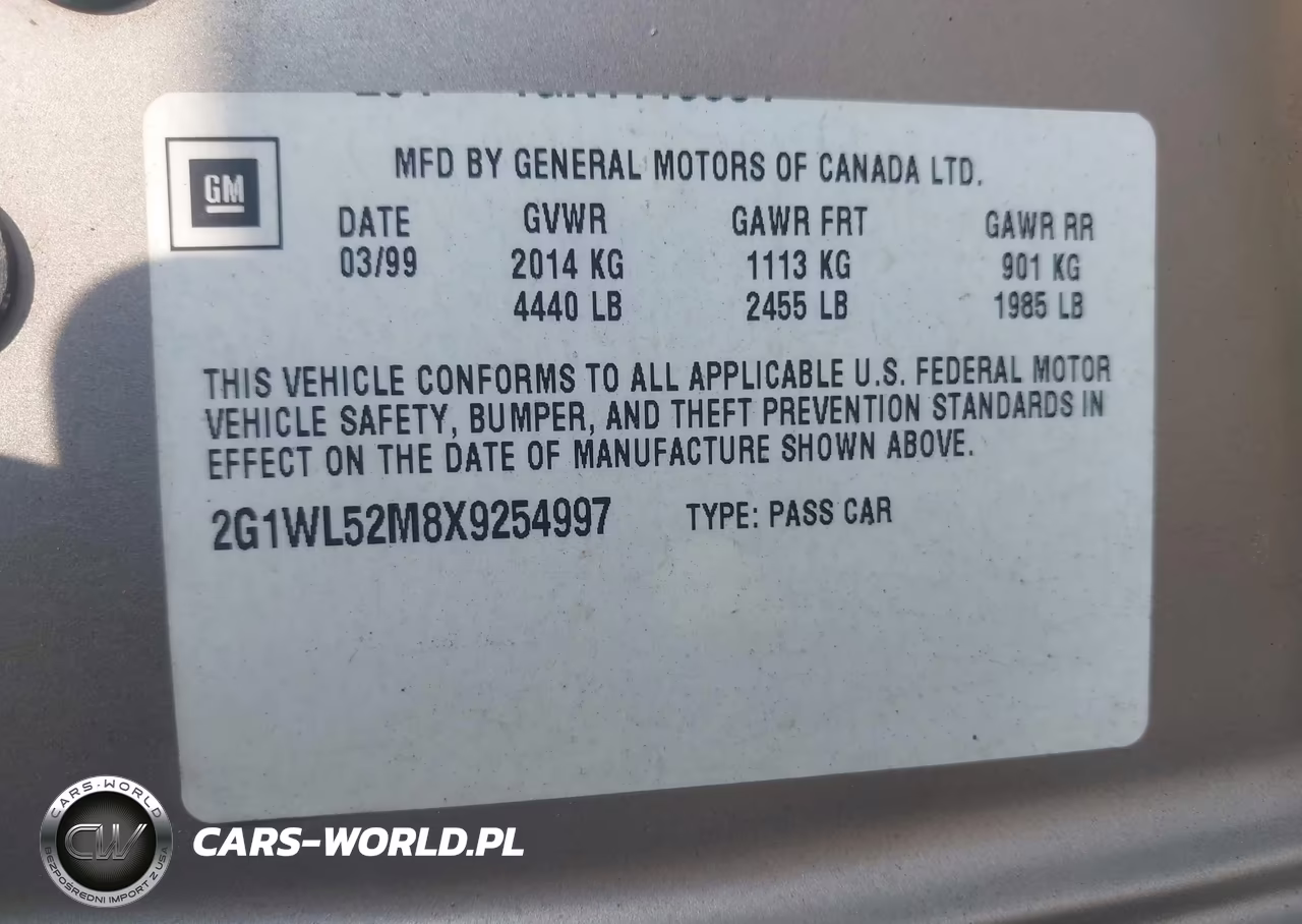 1999 Chevrolet Lumina Ls VIN:2G1WL52M8X9254997 - 9