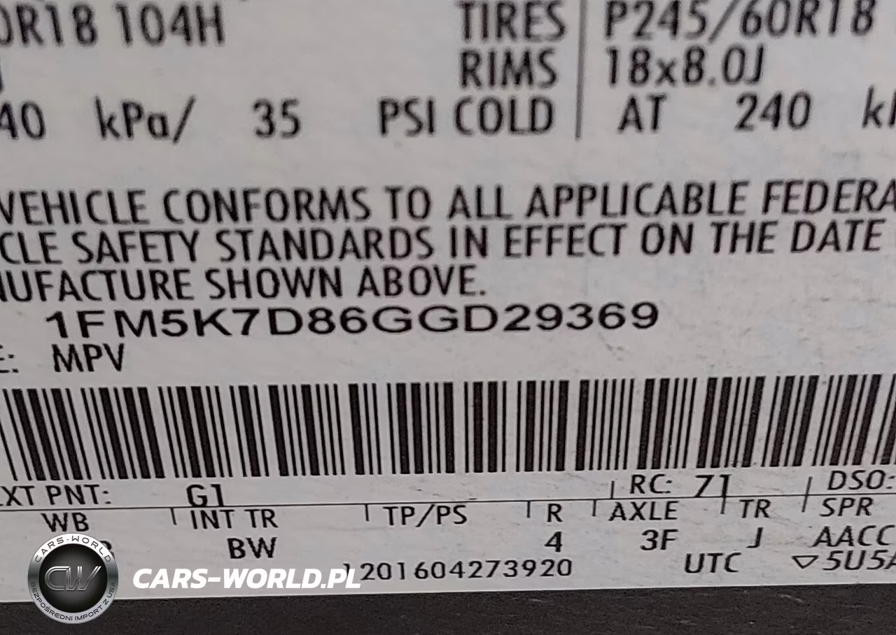 2016 Ford Explorer Xlt VIN:1FM5K7D86GGD29369 - 9