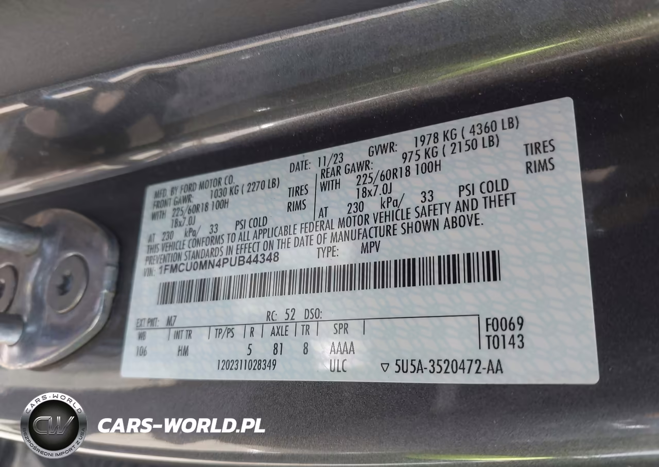 2023 Ford Escape St-Line VIN:1FMCU0MN4PUB44348 - 9