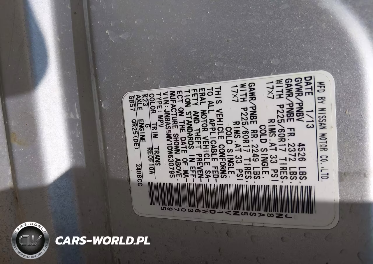 2013 Nissan Rogue Sv VIN:JN8AS5MV1DW630795 - 9