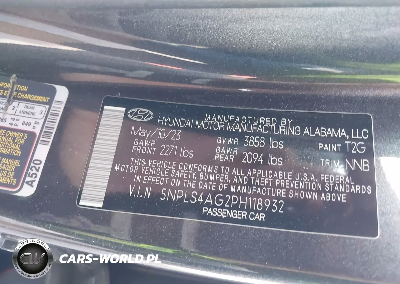 2023 Hyundai Elantra Sel VIN:5NPLS4AG2PH118932 - 9