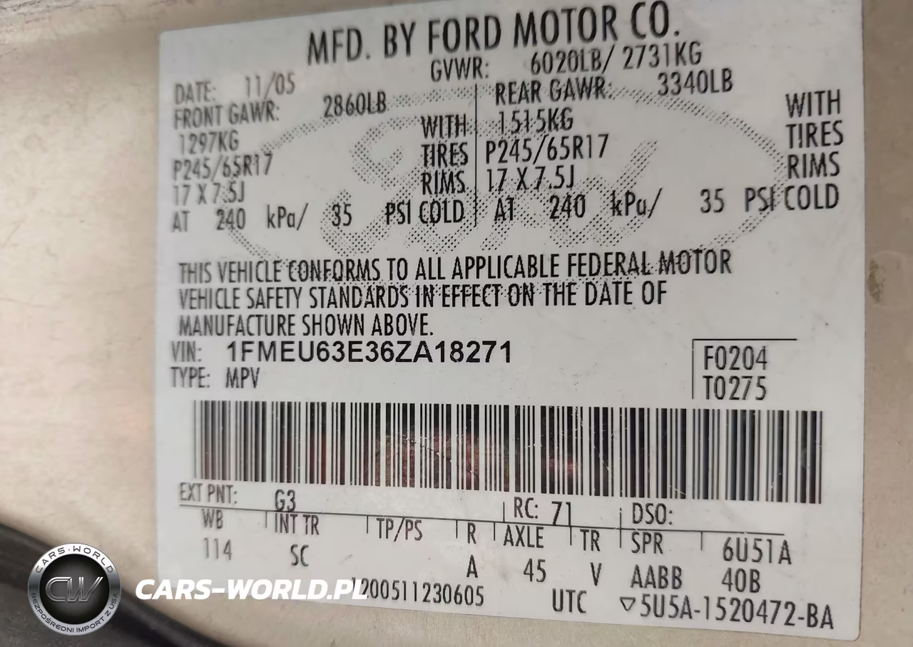 2006 Ford Explorer Xlt VIN:1FMEU63E36ZA18271 - 9