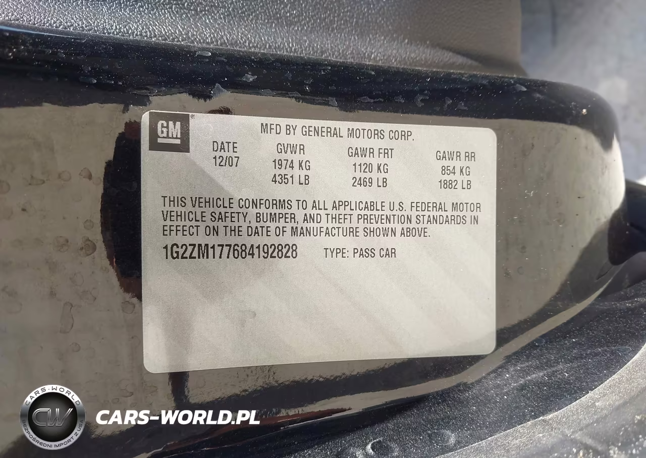 2008 Pontiac G6 Gxp VIN:1G2ZM177684192828 - 9