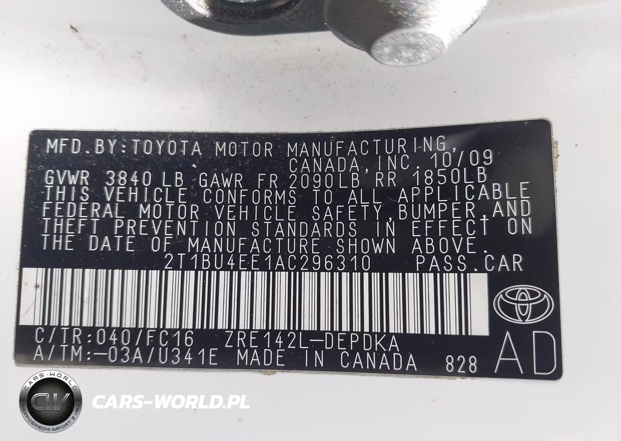 2010 Toyota Corolla Le VIN:2T1BU4EE1AC296310 - 9