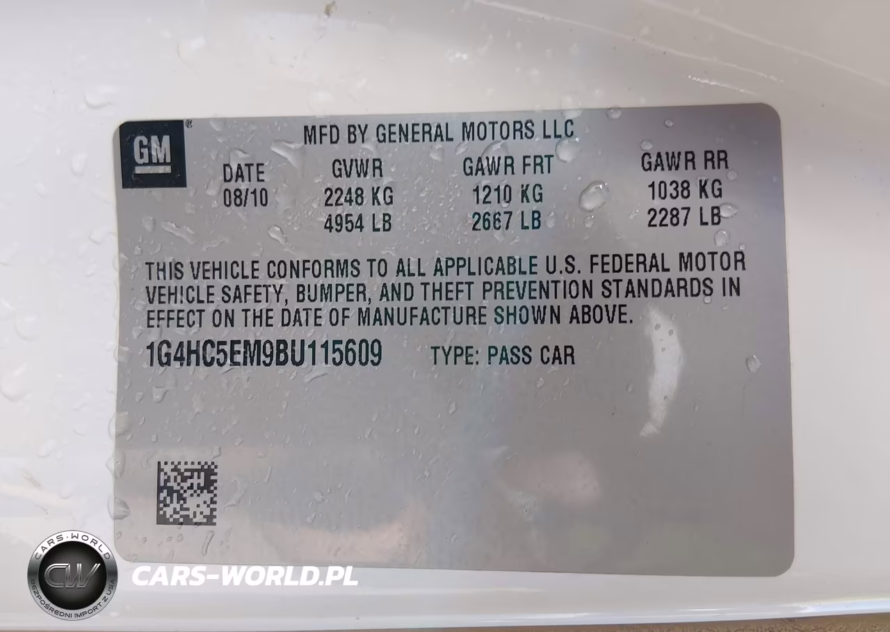 2011 Buick Lucerne Cxl VIN:1G4HC5EM9BU115609 - 9