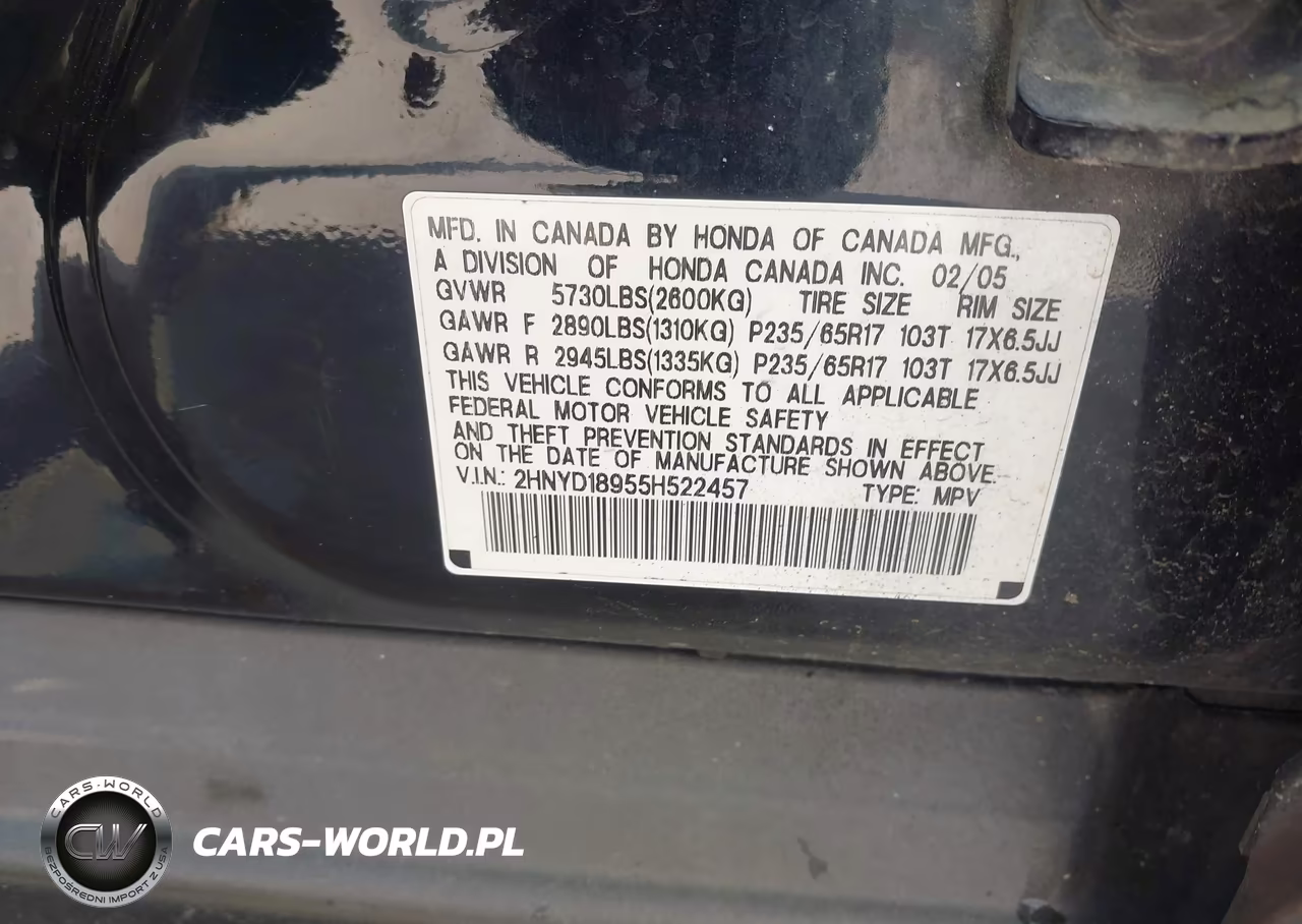 2005 Acura Mdx VIN:2HNYD18955H522457 - 9
