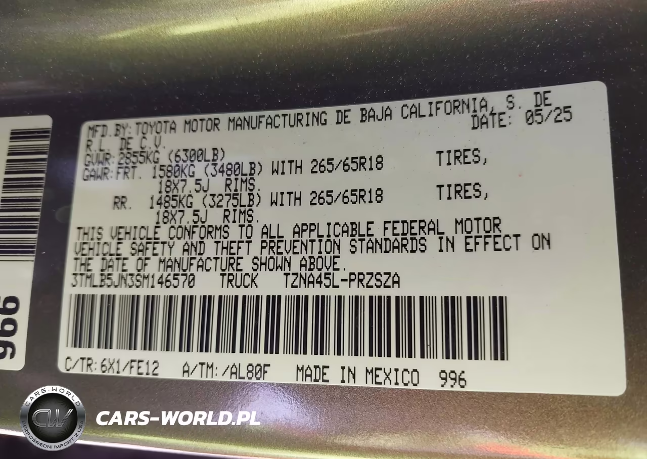 2025 Toyota Tacoma Trd Sport VIN:3TMLB5JN3SM146570 - 9
