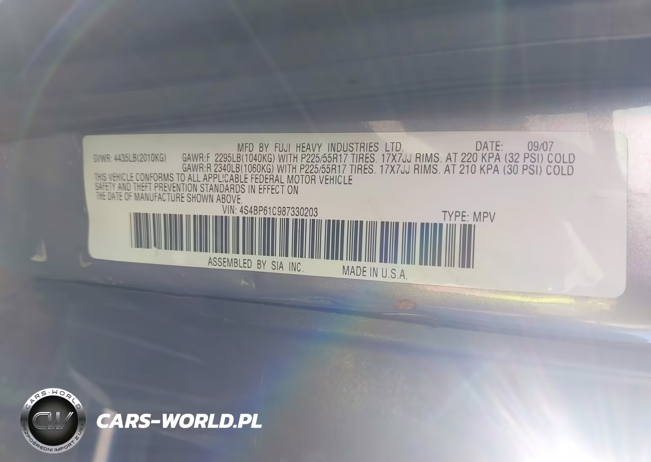 2008 Subaru Outback 2.5I-2.5I L.l. Bean Edition VIN:4S4BP61C987330203 - 9
